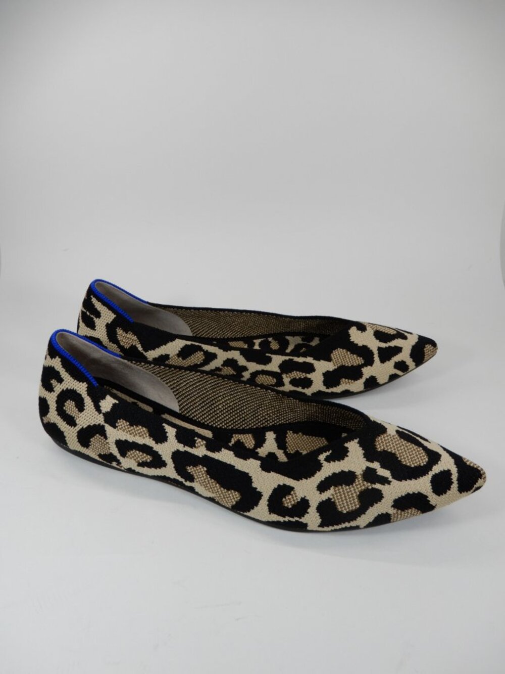 Rothy's The Point II Flats Shoes Size 12.5 Desert Cat Leopard Print NEW - Picture 8 of 16
